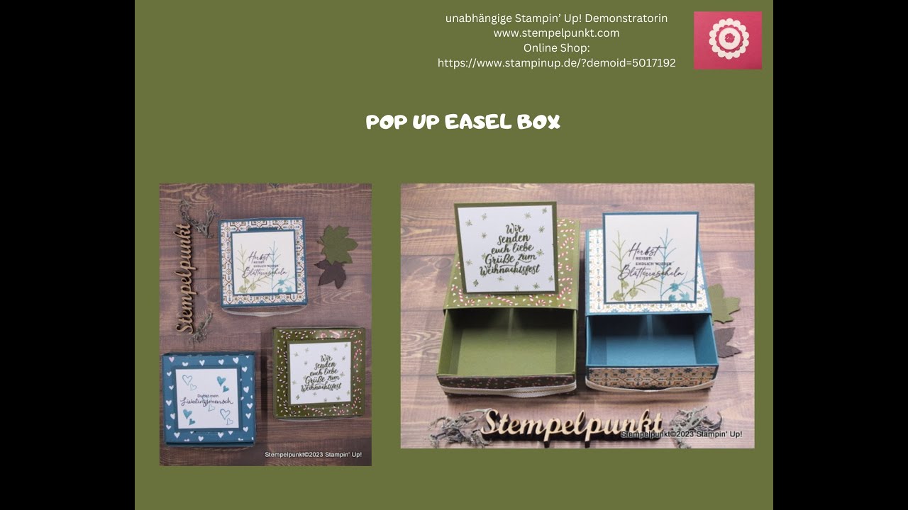 Bezaubernde Pop-Up Easel Box