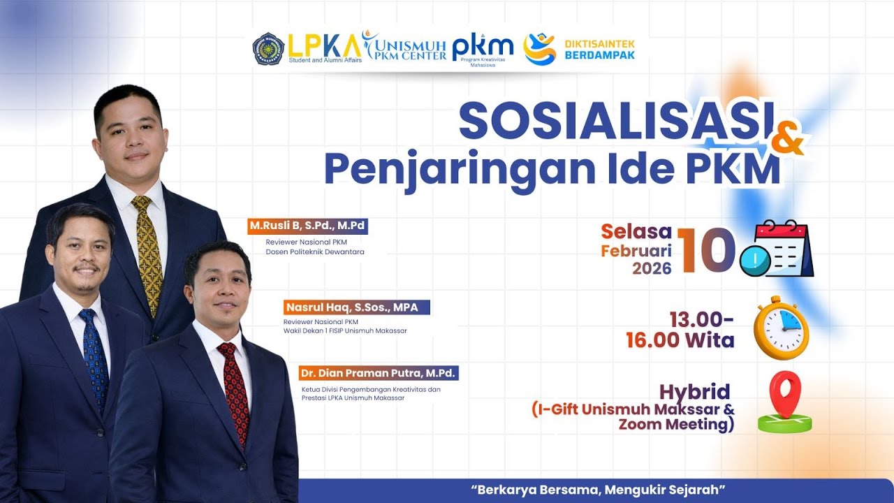 SOSIALISASI DAN PENJARINGAN IDE PKM