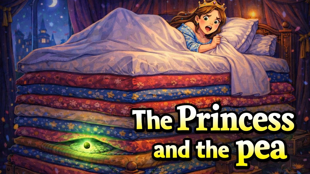The Princess and the Pea 👑 | Classic Fairy Tale for Kids | Bedtime Story @kidscorner2-7