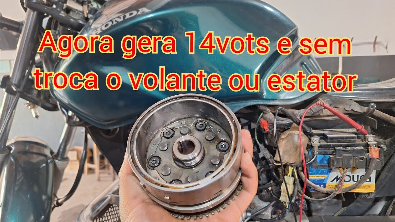 SOLUÇÃO DO DEFEITO CRÔNICO DE GERAR POUCO DA TITAN/BROS 150 04/08, SEM TROCAR PEÇAS
