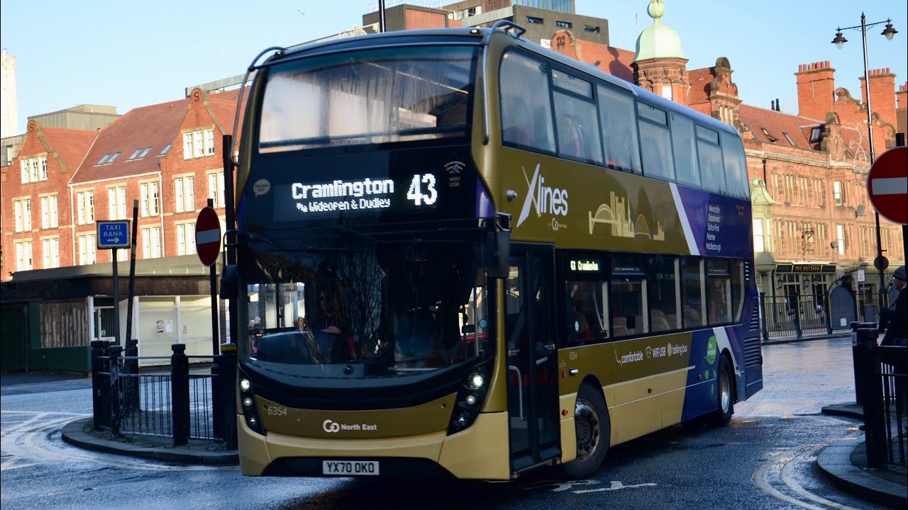 Making up time: Go North East 6354 (YX70OKO) Alexander Dennis Enviro 400 MMC