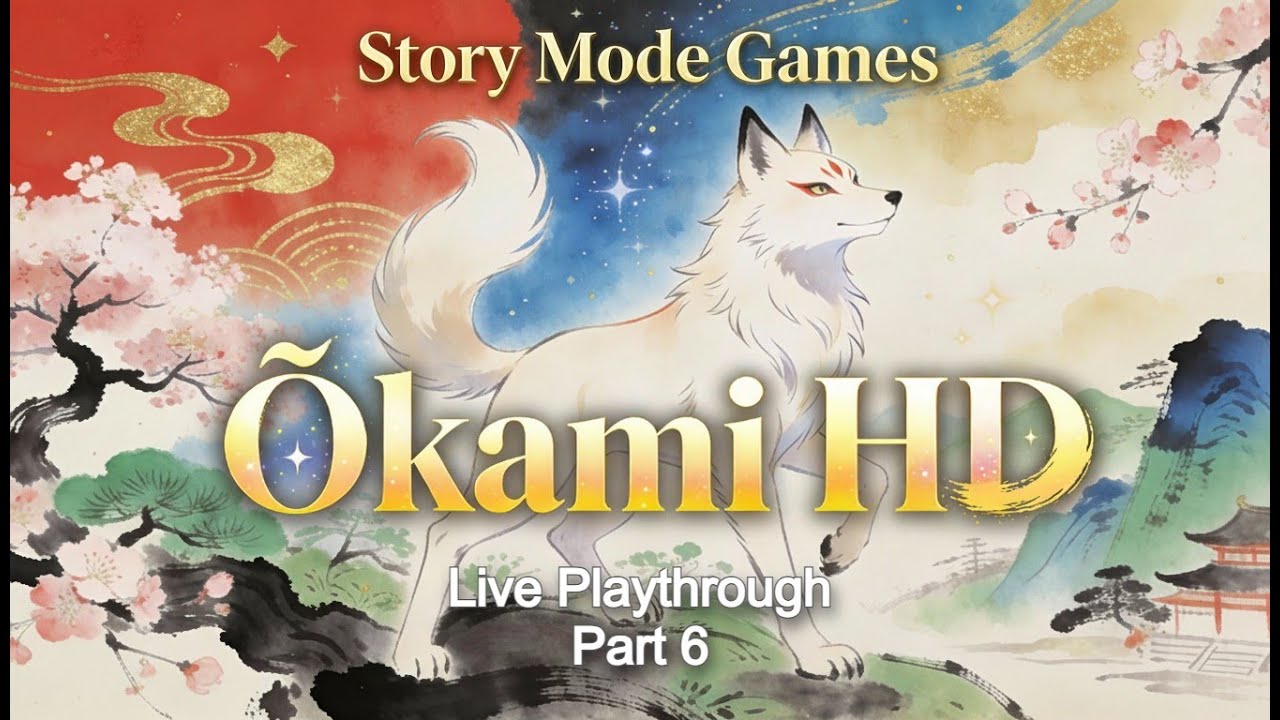 The Moon Cave | Ōkami HD | Live Playthrough Part 6 | Story Mode Games