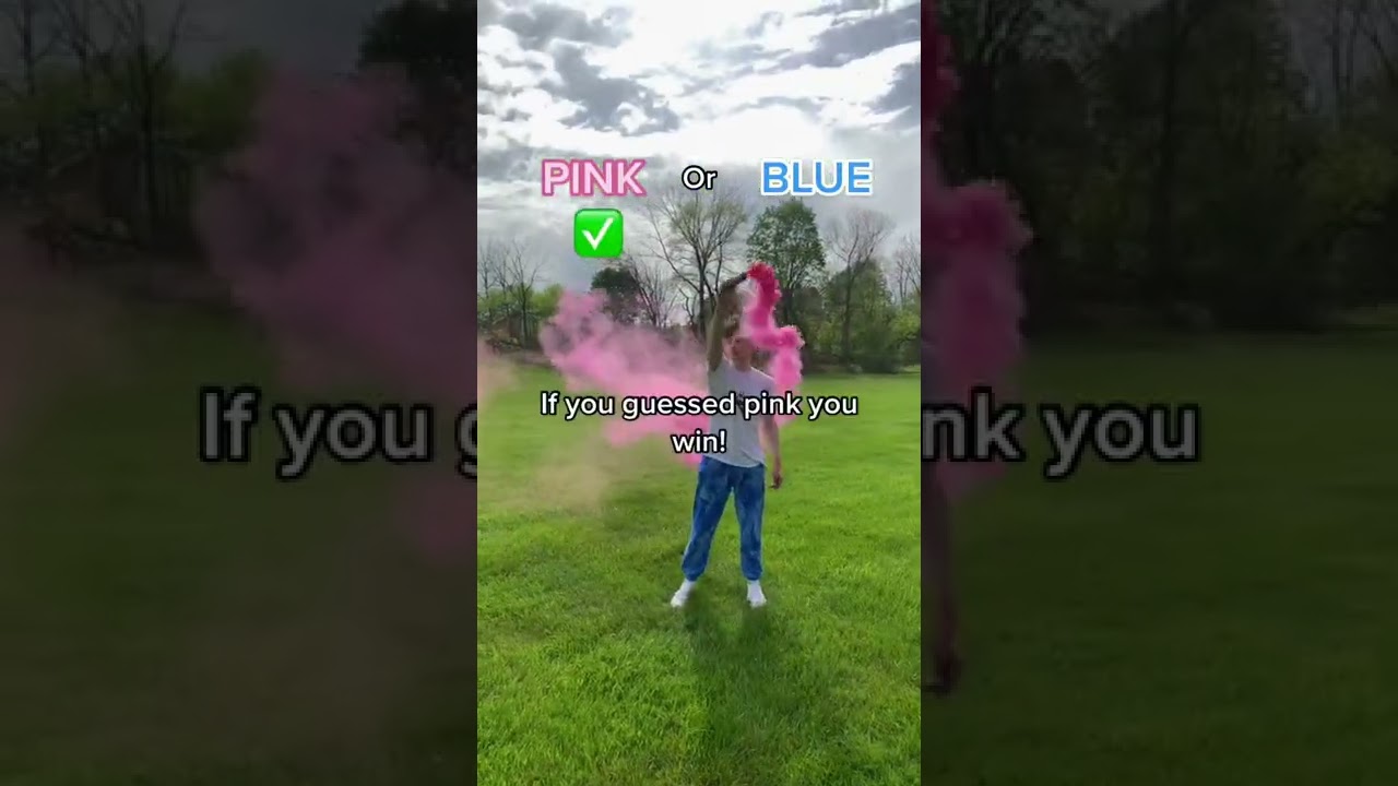 Pink & Blue Discrete Labeled Gender Reveal SMOKE BOMBS!