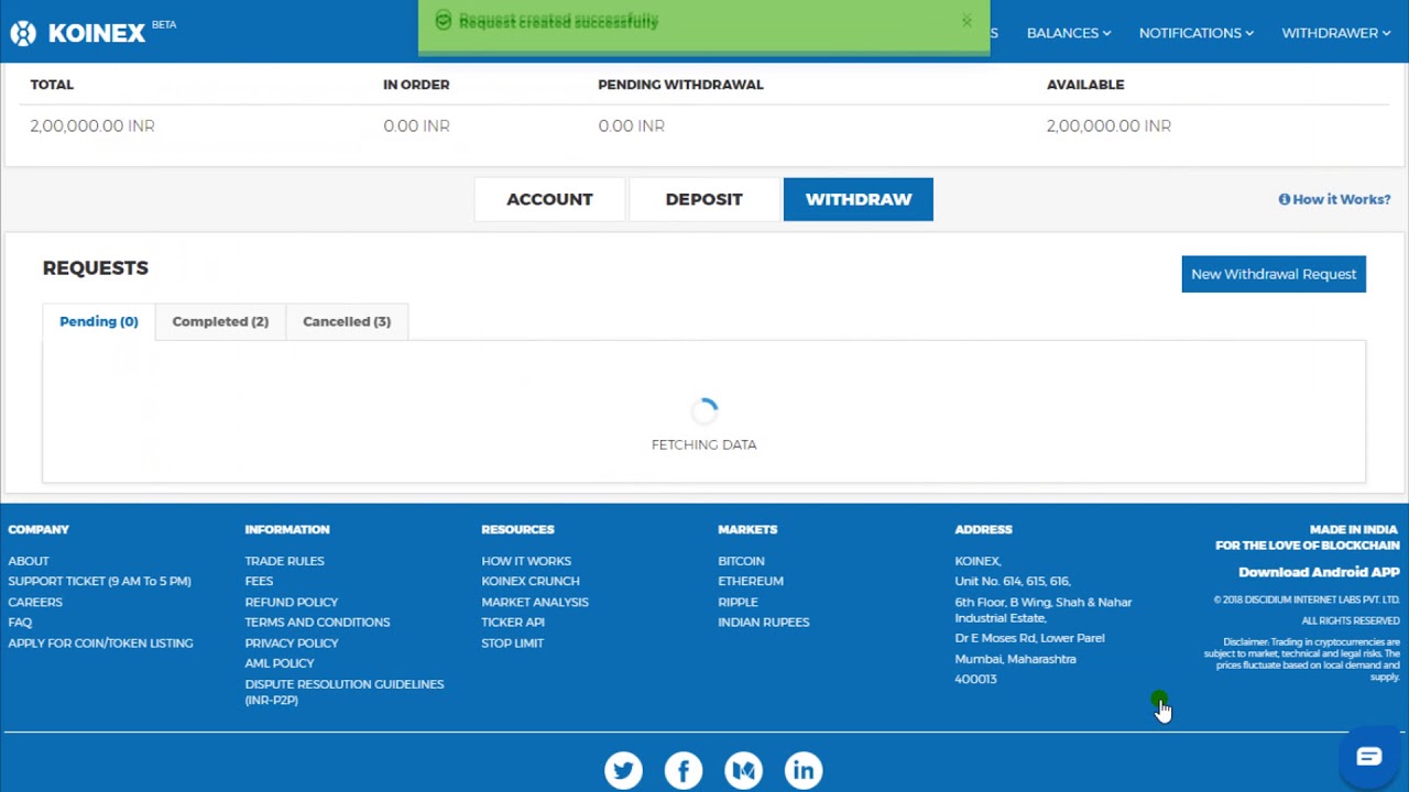 P2P INR withdrawals with Fuel