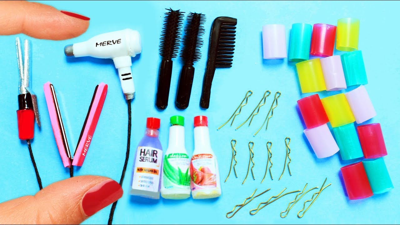 Cómo Hacer Productos de Peluquería en Miniatura - 10 manualidades fáciles para muñecas
