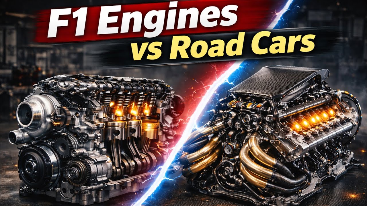F1 Engines VS Road Car Engines (EXPLAINED SIMPLY)