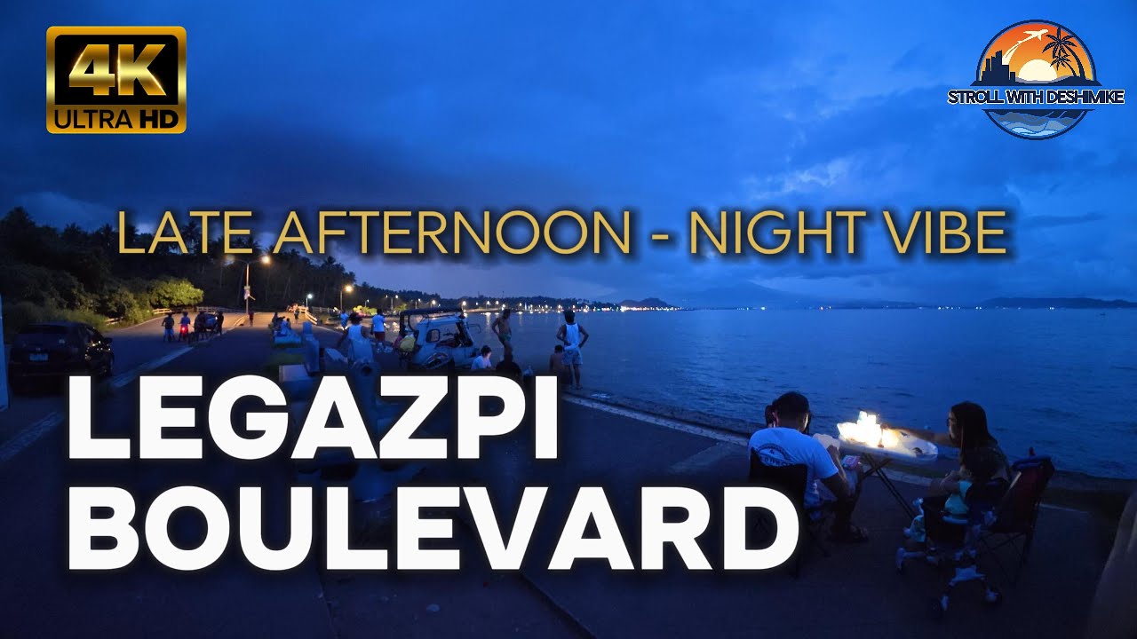 Legazpi Boulevard I A 2.5km Late Afternoon - Night Walk