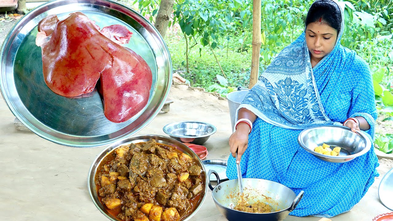 Authentic Village-Style Mutton Liver Recipe | Boni Kitchen | mete chorchori bengali recipe