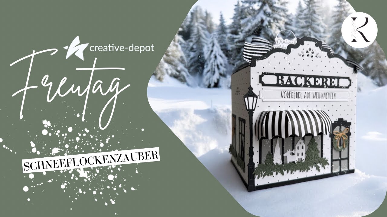 FREUTAG | Schneeflockenzauber | Bäckerei-Verpackung basteln | Neuheiten Creative Depot | 12/25