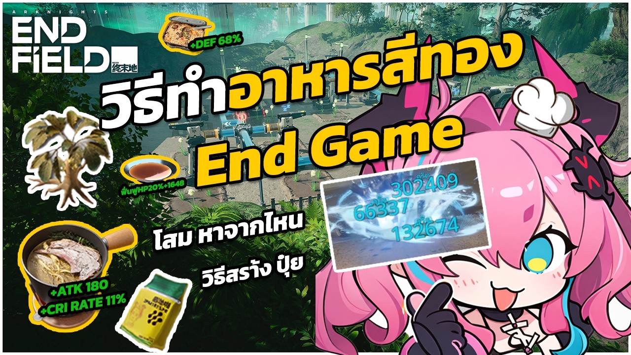วิธีทำสตูว์เนื้อโสม จุดเก็บโสม วิธีสร้างปุ๋ย ใน Arknights: Endfield