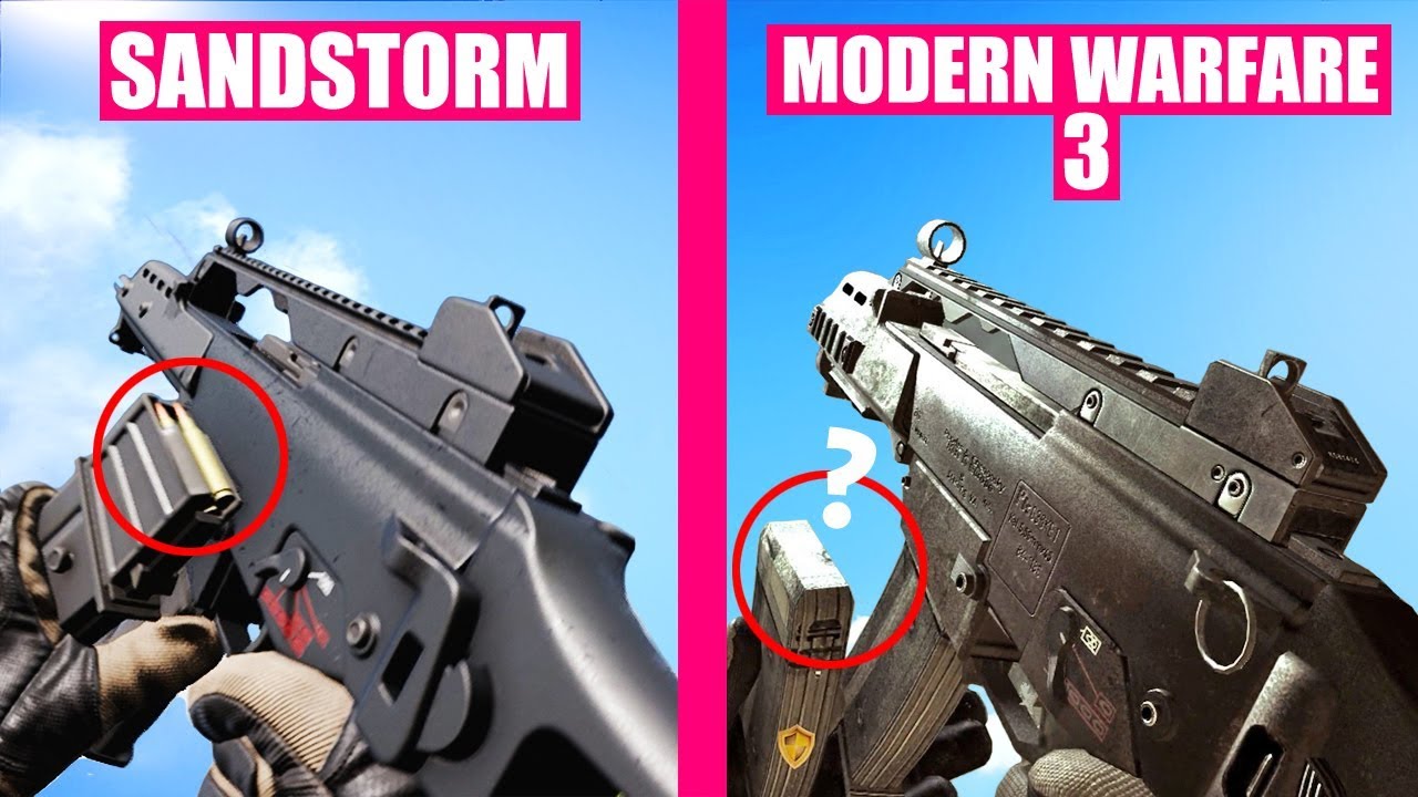 Call of Duty Modern Warfare 3 vs Insurgency Sandstorm Weapons Comparison
