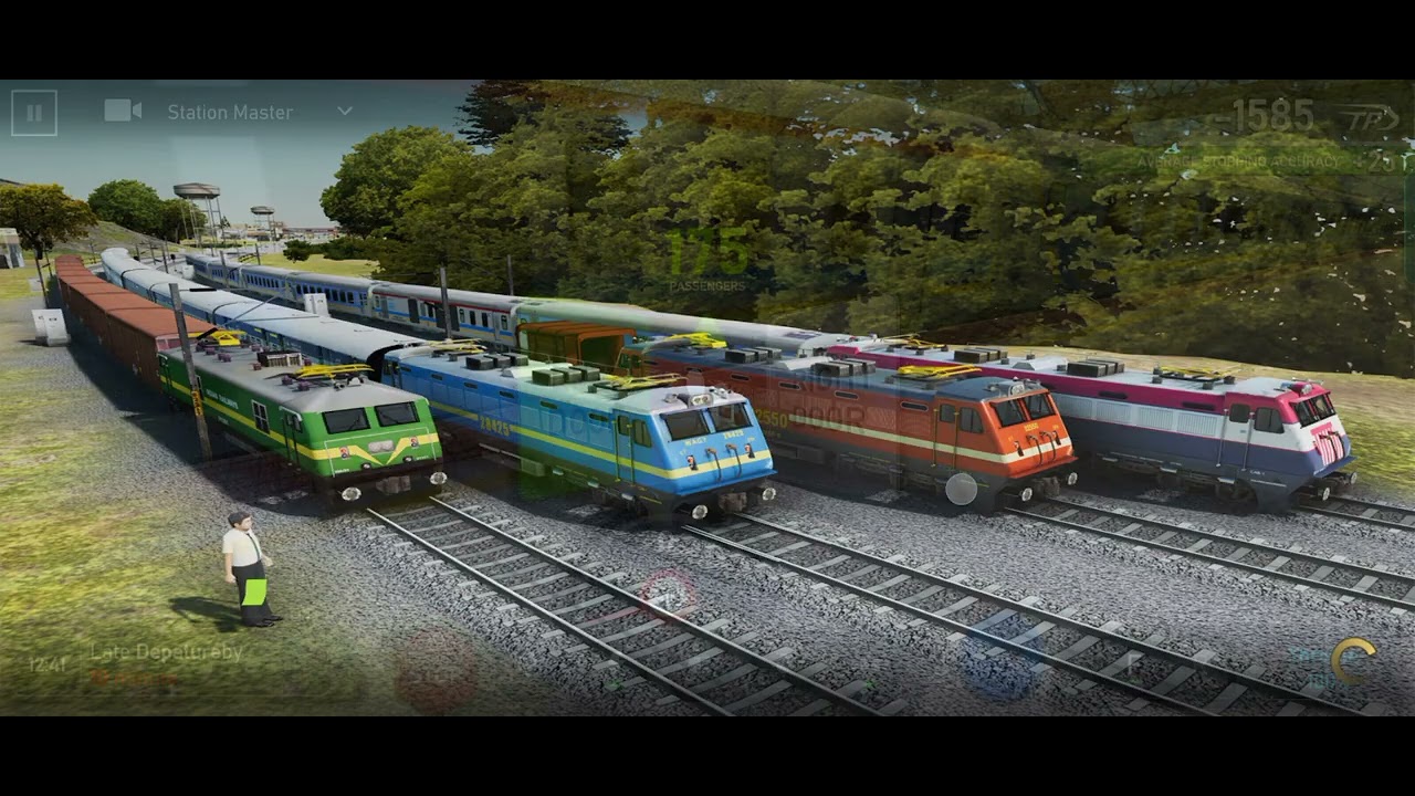 Hawrah rajdhani express full speed me Indian train simulator game play 