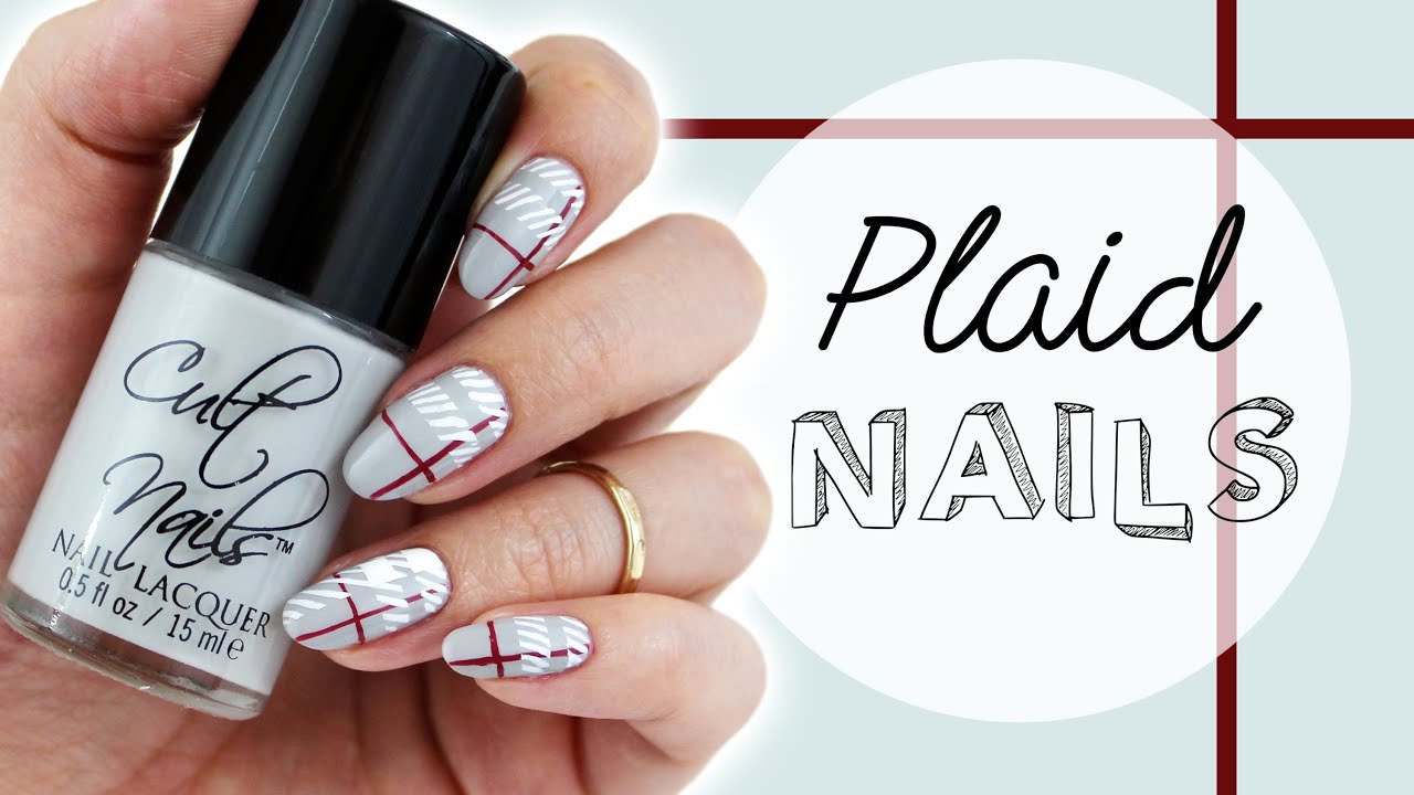 Design 3: Plaid | Cozy Plaid Nails For NNAC ♡