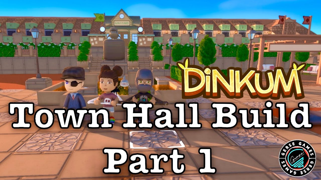 Dinkum Town Hall Building on @AprilHoney Island Part 1