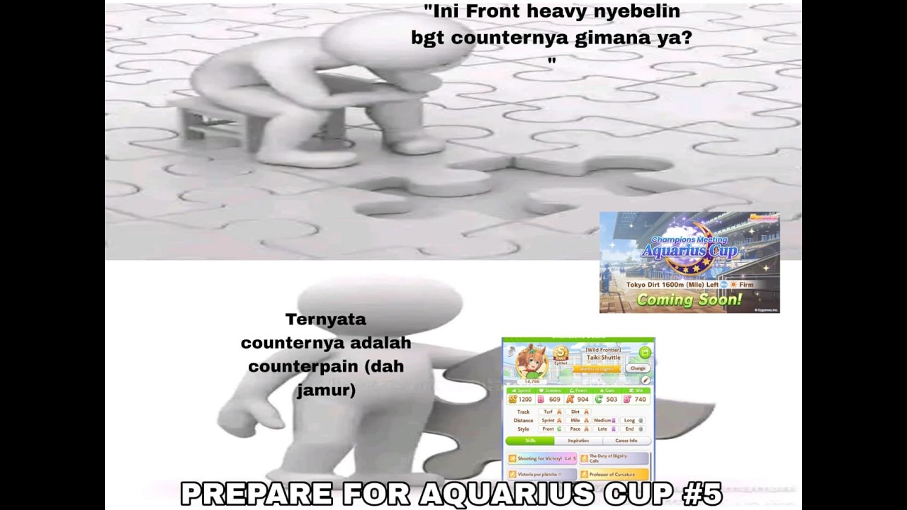 INIKAH TAIKI YANG DIJANJIKAN MELAWAN FRONT ITU? PREPARE FOR AQUARIUS CUP #5 -UmaMusume Pretty Derby