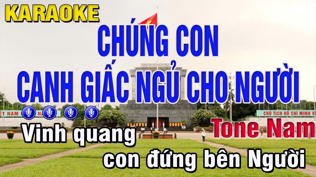 Chúng Con Canh Giấc Ngủ Của Người Karaoke Tone Nam (C) Phối Mới | Trung Hiếu Karaoke