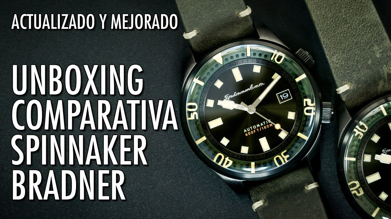 Unboxing/Comparativa Spinnaker Bradner SP-5062 Automático de Buceo Estilo Compressor en Español