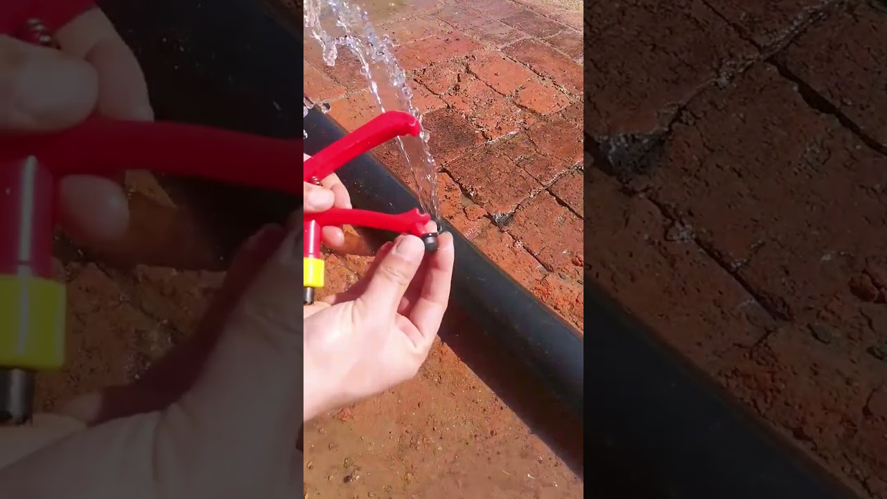 Quick repair of irrigation pipe leaks- Good tools and machinery make work easy