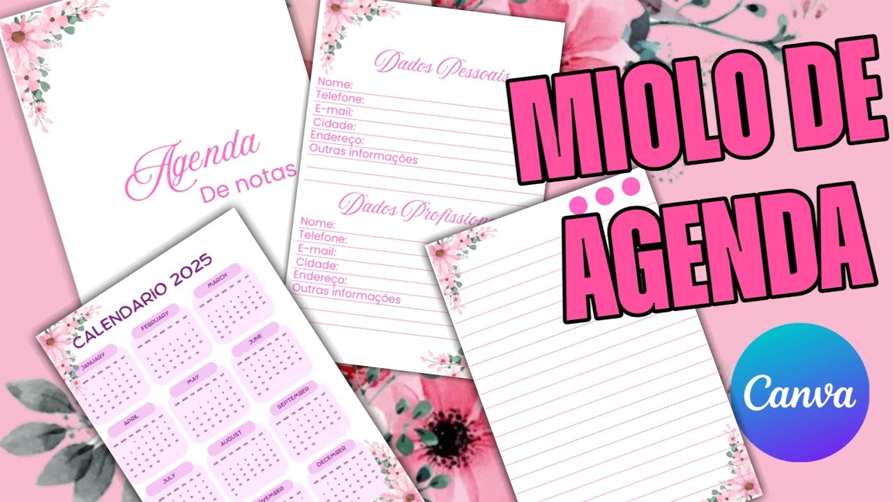 COMO CRIAR O MIOLO DE AGENDA PERFEITO NO CANVA E IMPRESSAO EM FORMATO LIVRETO –TUTORIAL COMPLETO