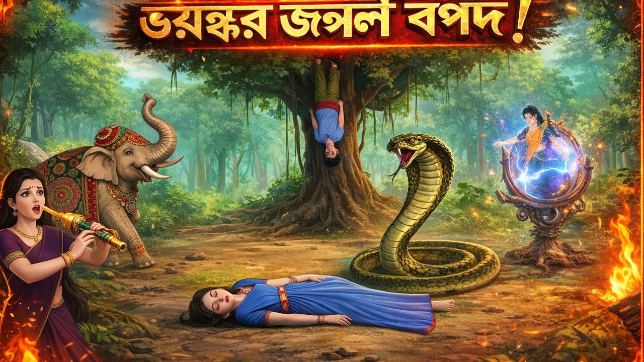 1 ষড়যন্ত্রকারী | ভয়ংকর জঙ্গলের বিপদ 1 Shoṛojontrokari | Notun Bangla Golpo | Rupkothar Cartoon