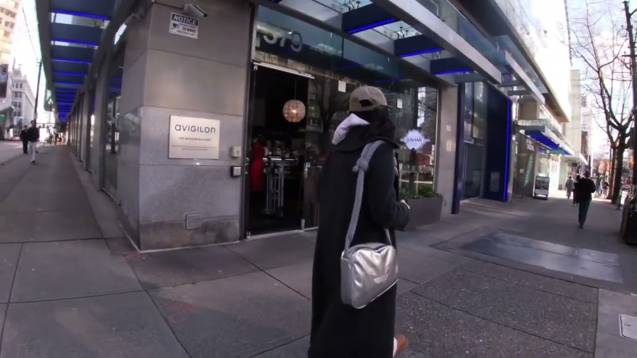 Walking in Vancouver🇨🇦/City Life & Natural Sounds