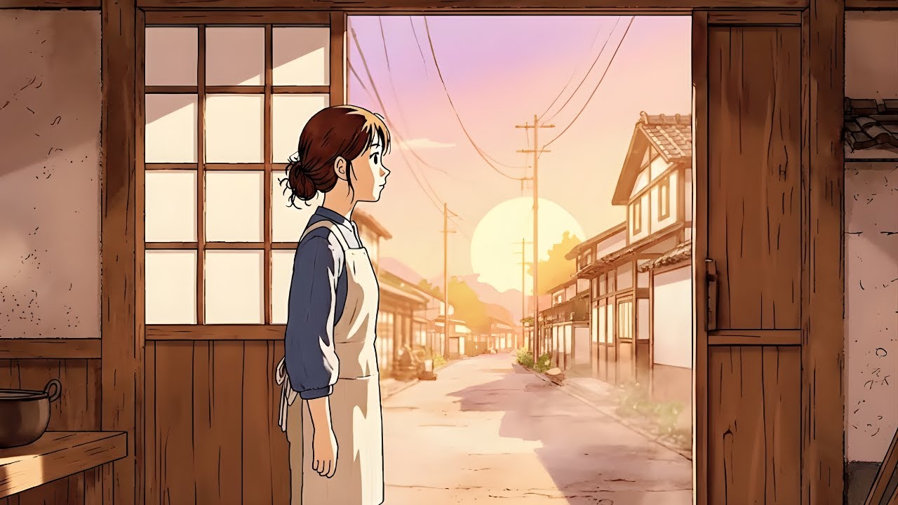 A Quiet Morning in Japan Preparing a Traditional Breakfast Ghibli Aesthetic ASMR  日本の静かな朝 ギブリアート