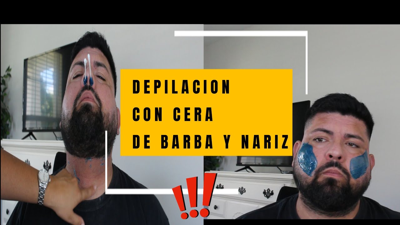 Como DEPILAR la BARBA y NARIZ con CERA Española en Casa