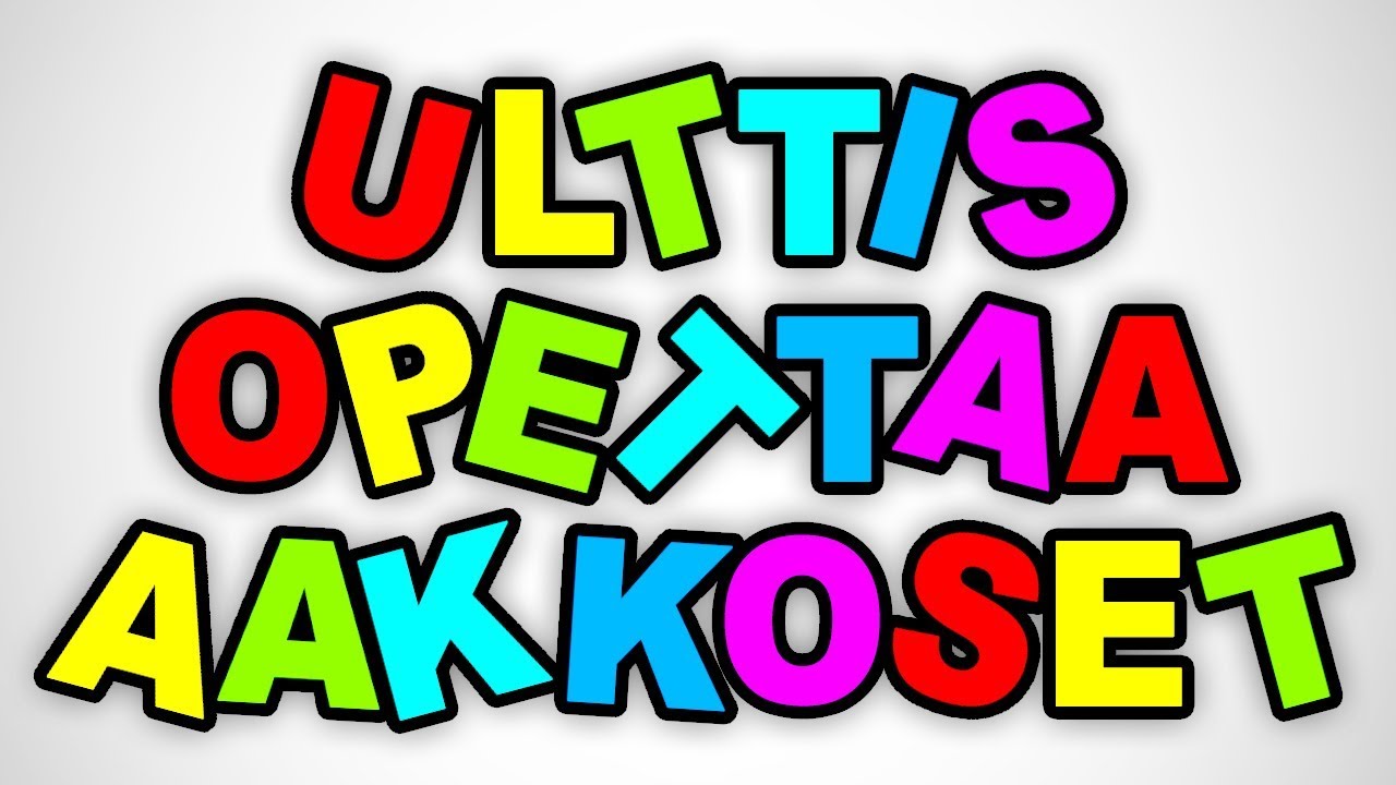Ulttis opettaa aakkoset (parodia)