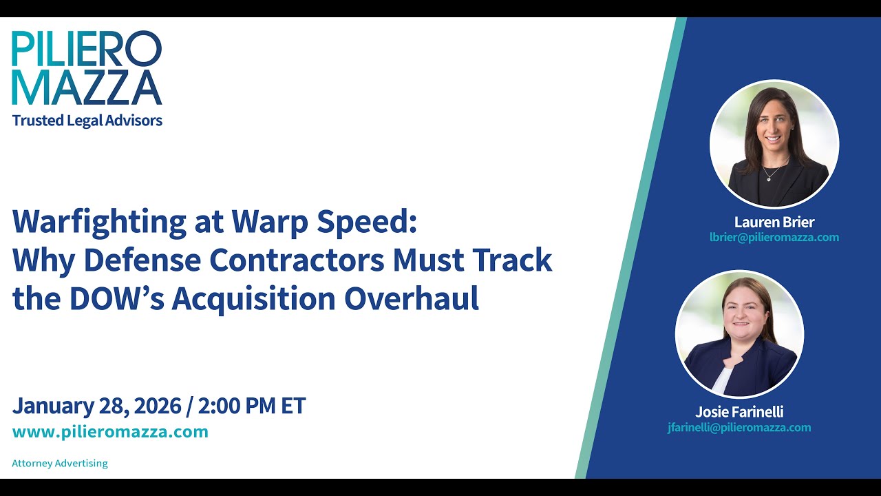 Warfighting at Warp Speed: Why Defense Contractors Must Track the DOW’s Acquisition Overhaul