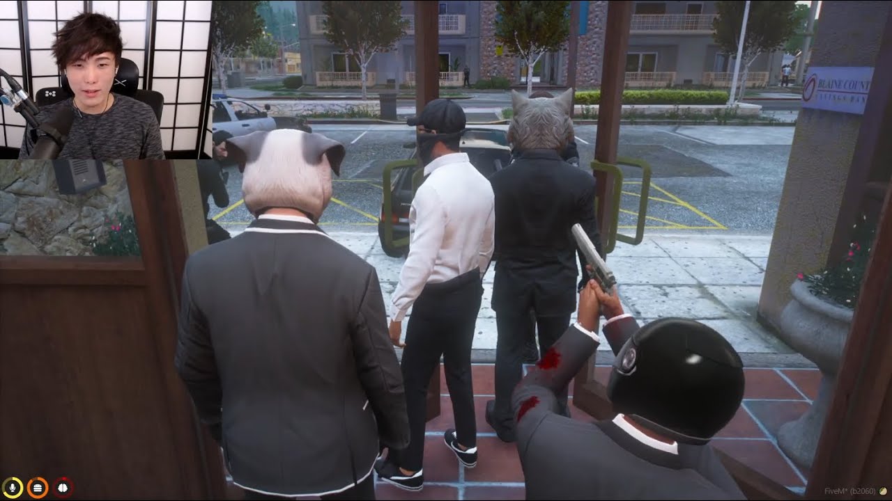 Yuno's 21st BANK ROBBERY 💥 SCUFFED BUT OPTIMISTIC w/ Mr. Lang, Raymond, & Nino [NoPixel GTA] (MV)