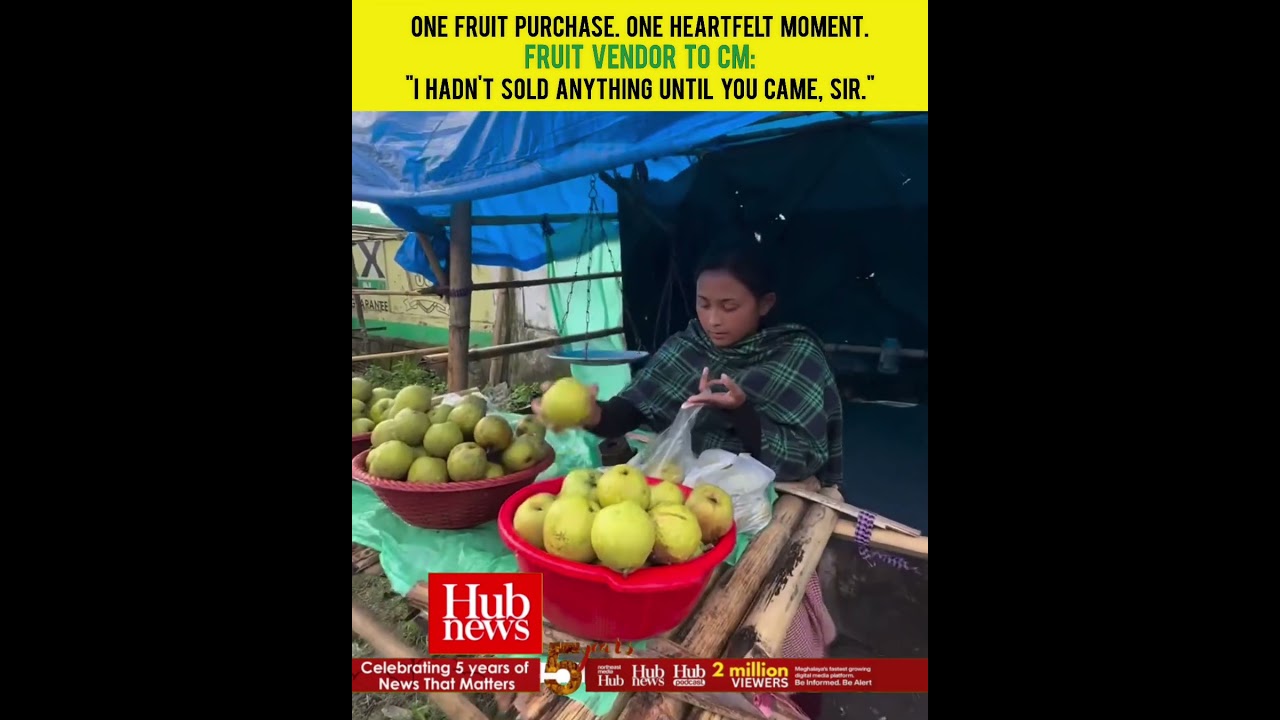 CM Conrad Sangma's roadside fruit stop turns into a memorable moment for a local vendor
