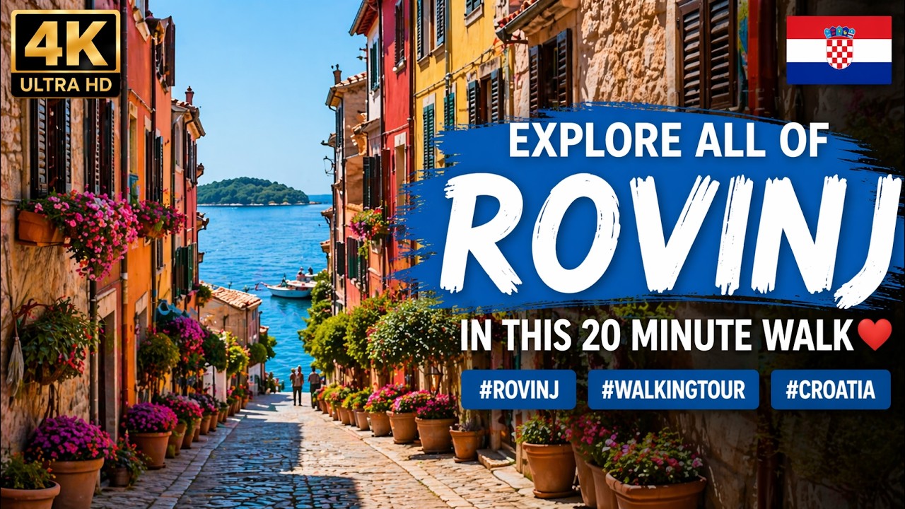 Explore All of Rovinj in this 20 Minute Walk ❤ #rovinj #walkingtour #croatia