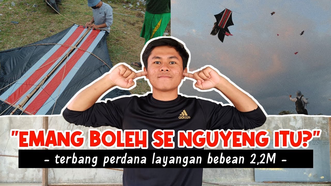 EMANG BOLEH SENGELOG INI❓ Tes Terbang Perdana Layangan Bebean 2,2M Spesial Kado Ulang Tahun