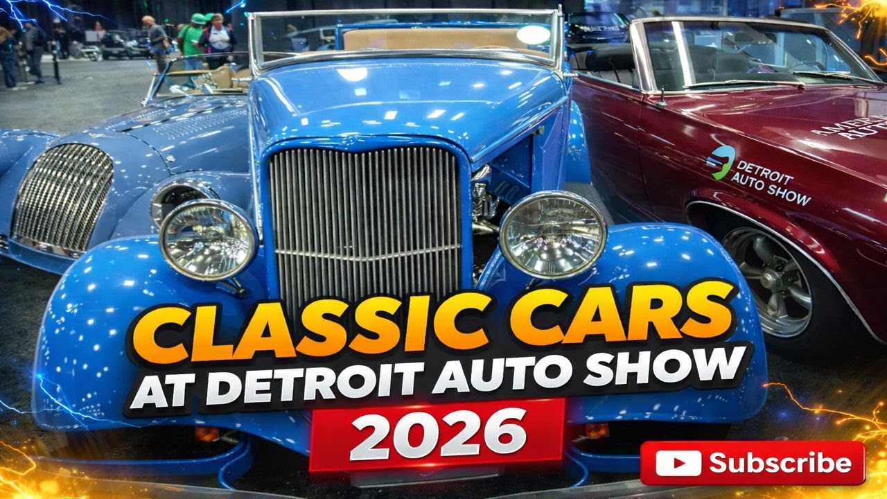 Classic Cars at the 2026 Detroit Auto Show Montage | HD