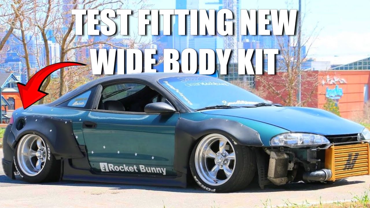 Test Fitting Eclipse GSX Wide Body Kit And Installing Spacers