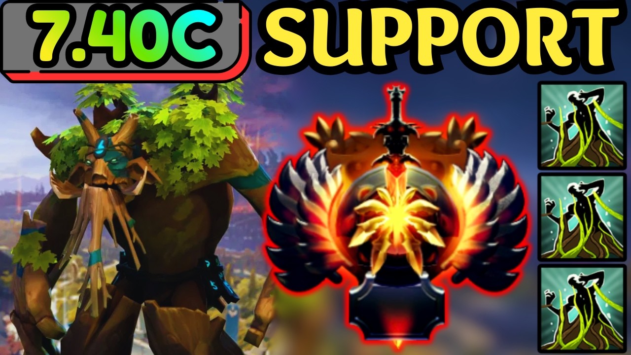 🔥 TREANT PROTECTOR HARD SUPPORT — ONE OVERGROWTH DOMINATION | DOTA 2 🔥
