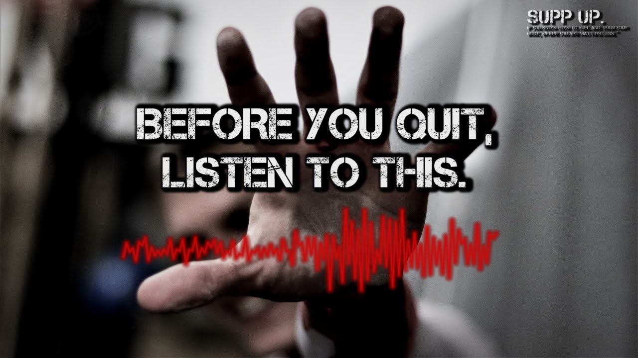 Workout Motivation: Before You Quit, Listen To This [Gym Motivation Speech]
