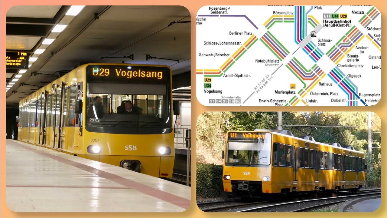 Linienbetrieb im Netz 2018 / Stadtbahn Stuttgart