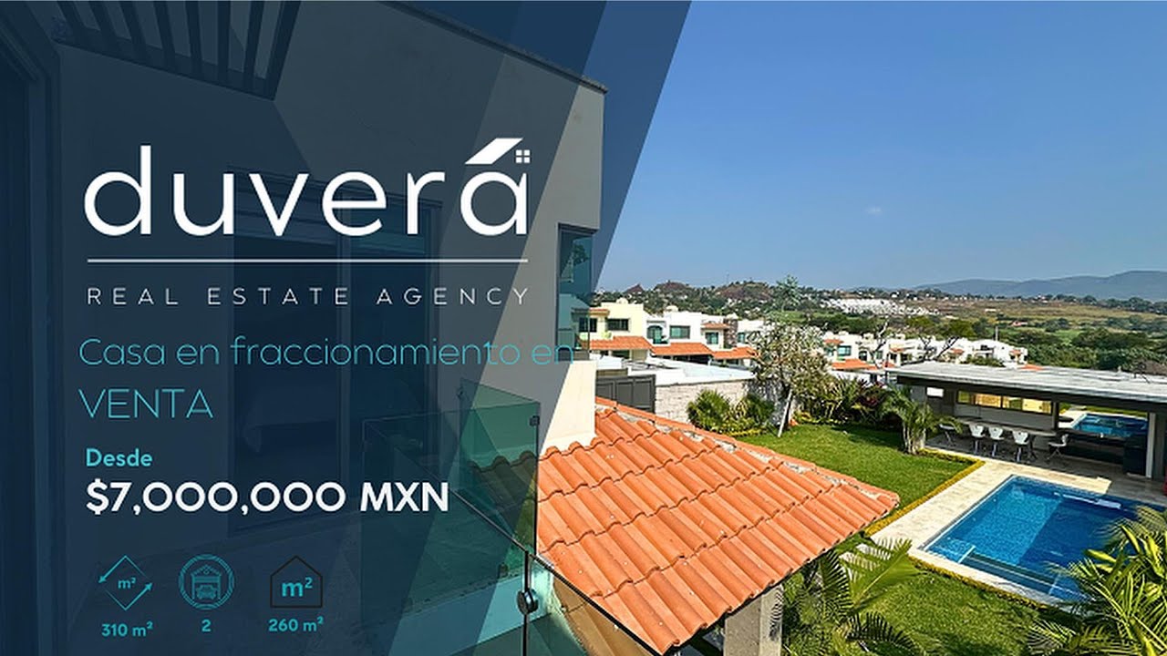 Casa moderna en Morelos con clima cálido todo el año | Ideal para vivir o descansar