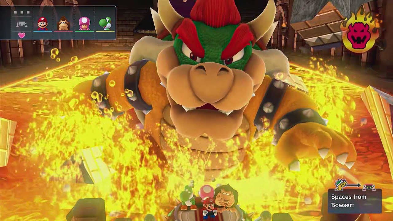 Mario Party 10 Bowser Party #38 Mario, DK, Toadette, Yoshi Chaos Castle Master Difficulty
