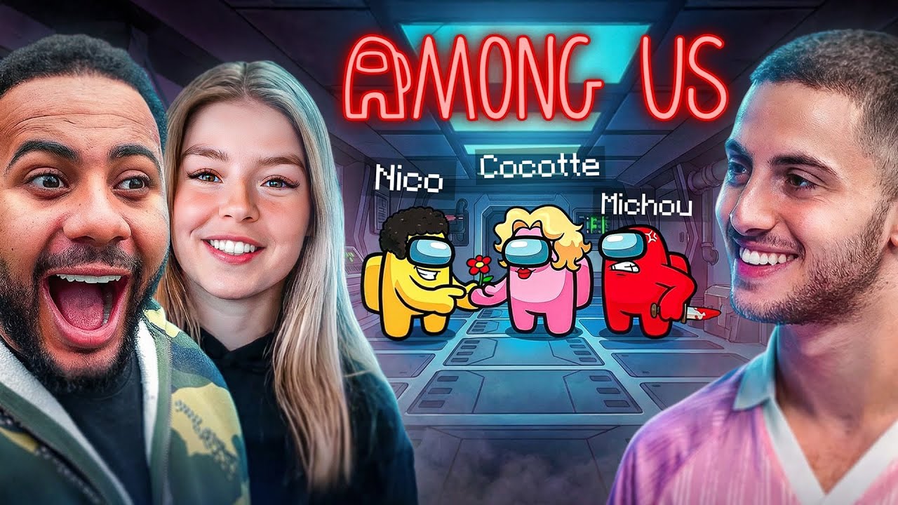 JE SUIS LE PIRE IMPOSTEUR (j'essaye de pecho Cocotte 💀) AMONG US avec Michou, Raska, Valouzz...