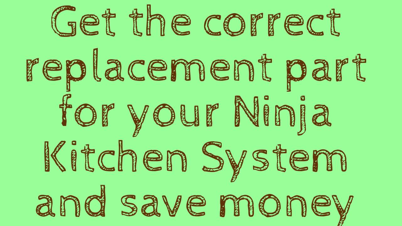 Ninja Kitchen System BL700 Replacement Parts