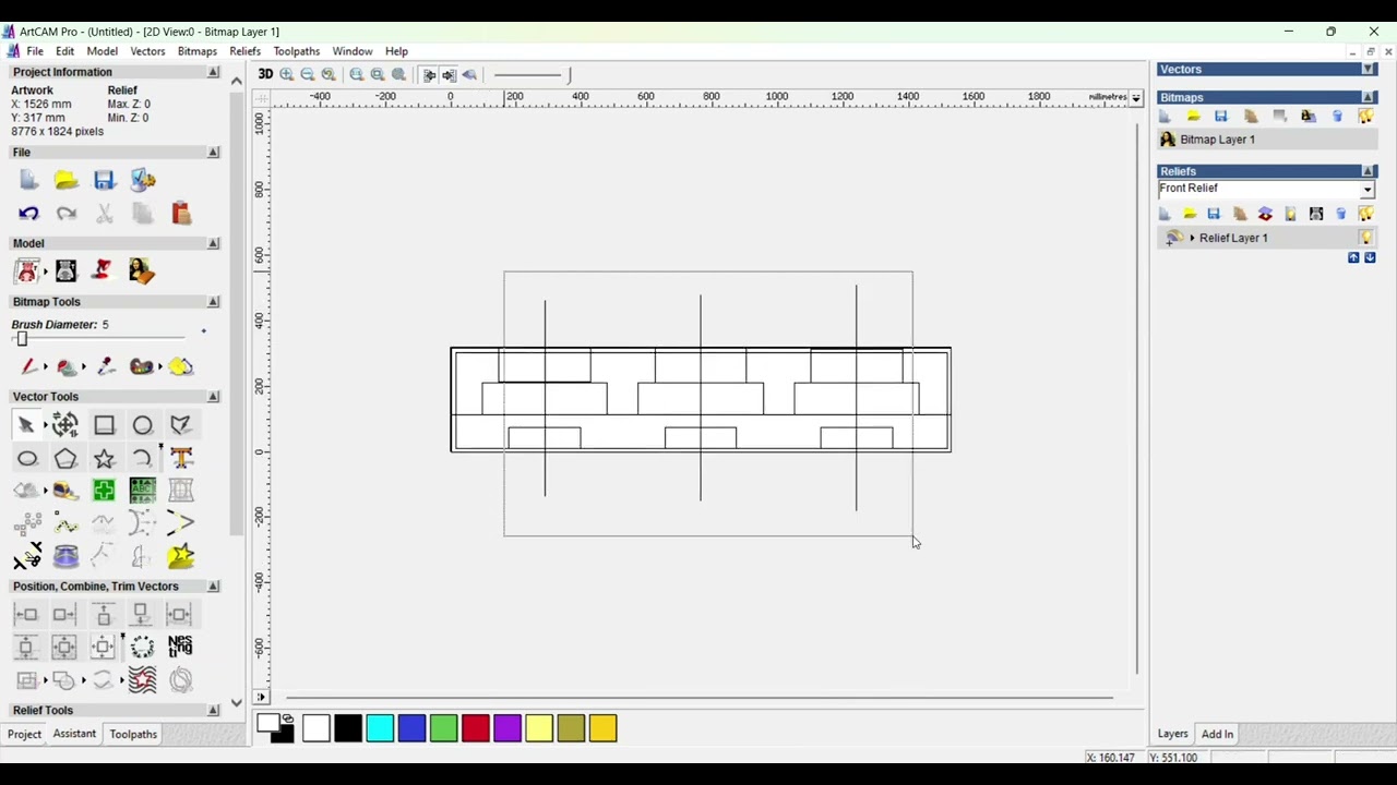 How To Make Three Seater Sofa In Artcam 9 | Artcam 9 Me Three Seater Sofa Kaise Banaye ?(Part - 1).