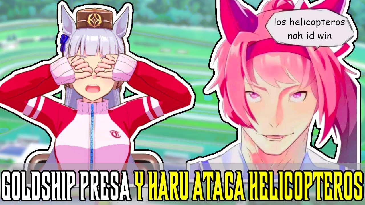 GOLDSHIP ENTRE REJAS Y HARU PELEANDO CON HELICÓPTEROS🐴💀☠️| UMA MUSUME PRETTY DERBY