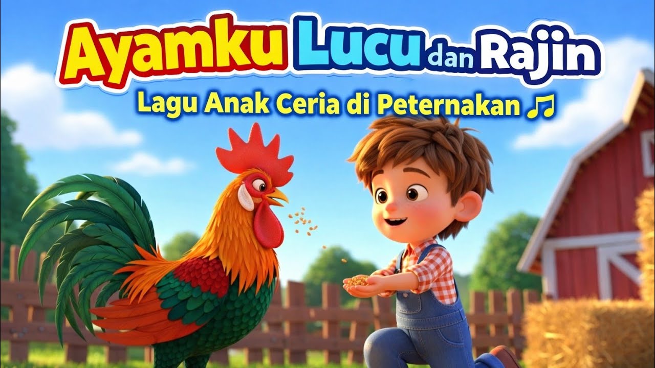 Ayamku Lucu dan Rajin 🐔Lagu Anak Ceria di Peternakan 🎶