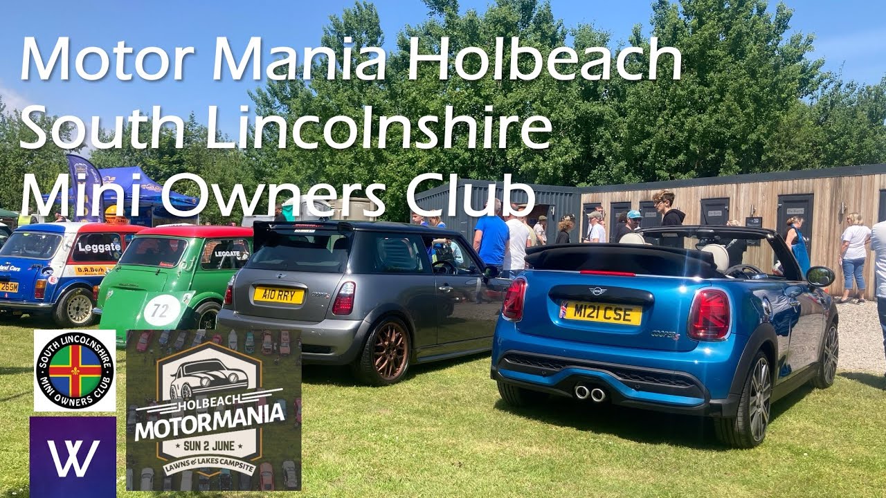 I drive my new 2024 Mini Cooper S Convertable to Motor Mania Classic car show Holbeach 2024