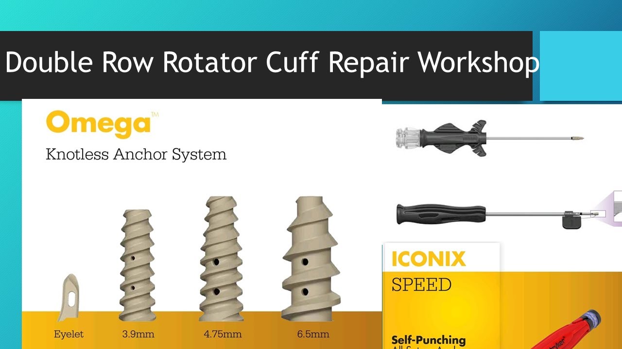 Double Row Rotator Cuff Repair with speed and Omega anchors Stryker by Dr Prathmesh Jain