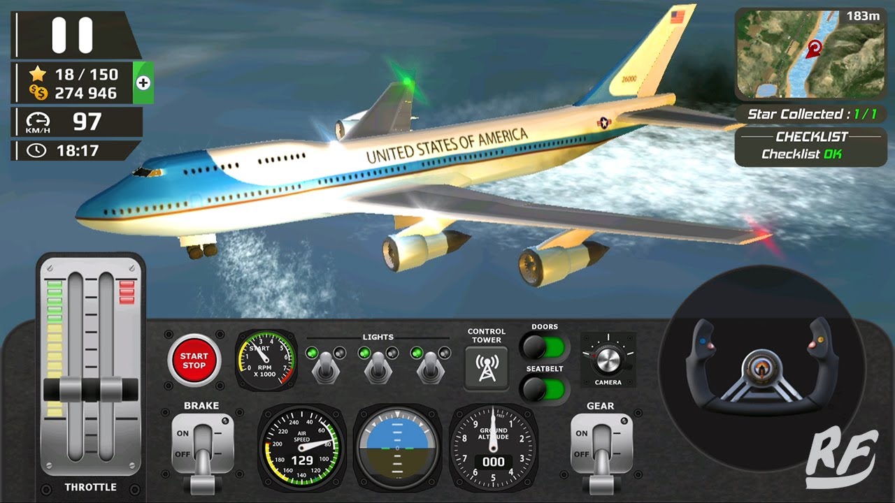 Airplane Flight Pilot! Emergency landing Gear Failure