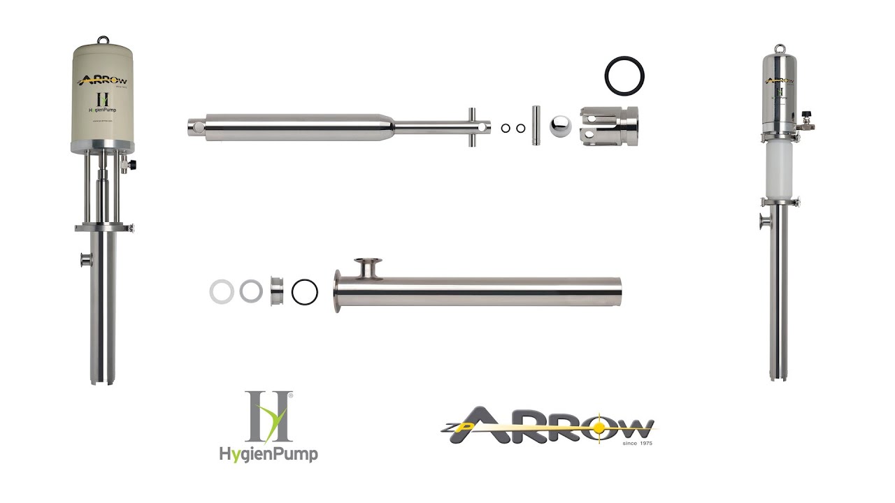 HYGIEN PUMP, PNEUMATIC PUMPS: DISASSEMBLY OF THE PUMPING PISTON
