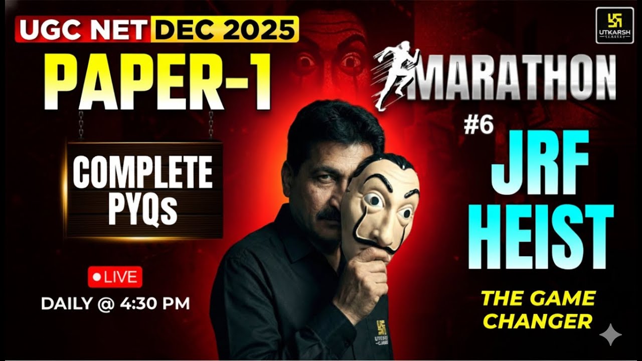 UGC NET DEC 2025 | COMPLETE PYQs &ndash; Part 1 Marathon #6 | Paper 1 | Anil Sir
